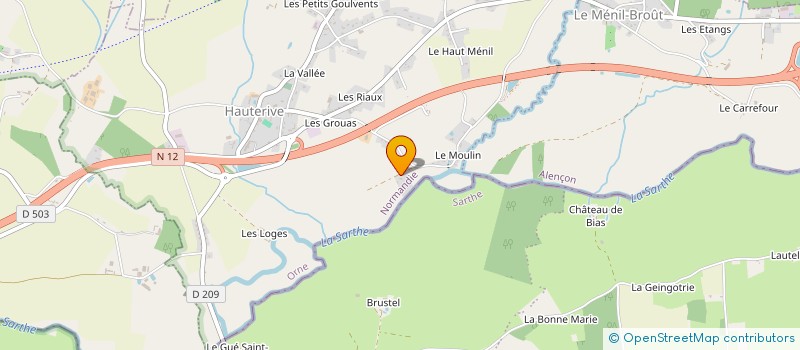 localisation de l'entreprise SCI DU GIRATOIRE DE ST GILLES à HAUTERIVE