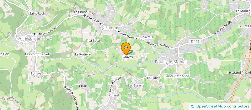 localisation de l'entreprise SCI DU GIVRAIS à PORTE-DES-PIERRES-DOREES