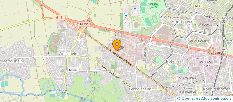 localisation de l'entreprise SCI DU GLACON  ECKBOLSHEIM