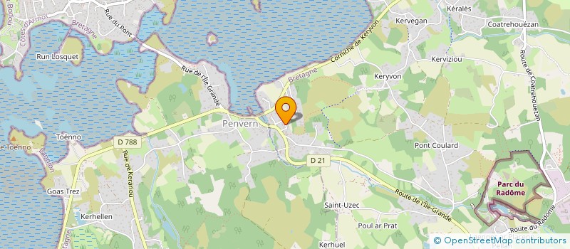 localisation de l'entreprise SCI DU GLAEREC  PLEUMEUR-BODOU