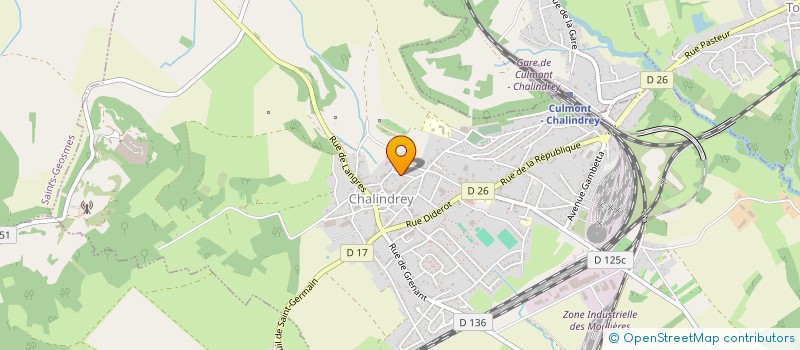 localisation de l'entreprise SCI DU GLEYZIN à CHALINDREY