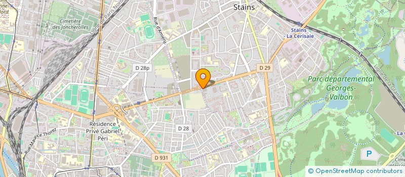 localisation de l'entreprise SCI DU GLOBE SAINT-LEGER  STAINS
