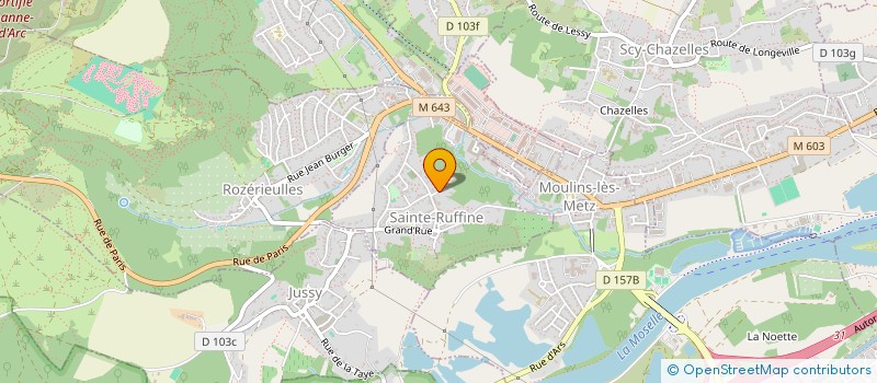 localisation de l'entreprise SCI DU GOGLO  SAINTE-RUFFINE