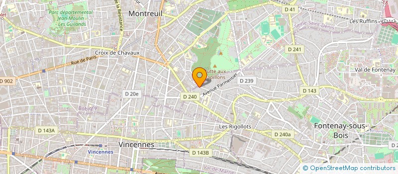 localisation de l'entreprise SCI DU GOLF à FONTENAY-SOUS-BOIS