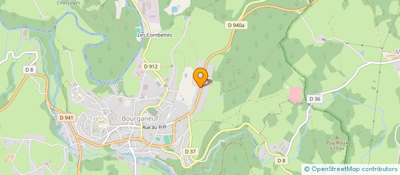 localisation de l'entreprise SCI DU GOLF à BOURGANEUF