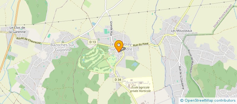 localisation de l'entreprise SCI DU GOLF  LE TREMBLAY-SUR-MAULDRE