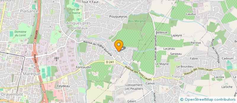 localisation de l'entreprise SCI DU GOLF  ARTIGUES-PRES-BORDEAUX