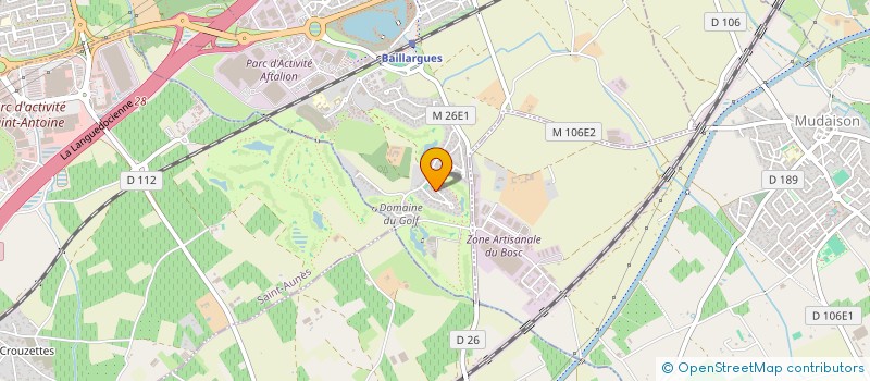 localisation de l'entreprise SCI DU GOLF  BAILLARGUES