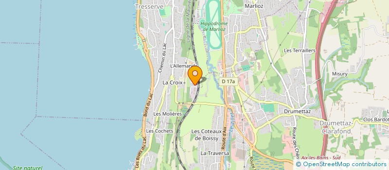 localisation de l'entreprise SCI DU GOLF  TRESSERVE