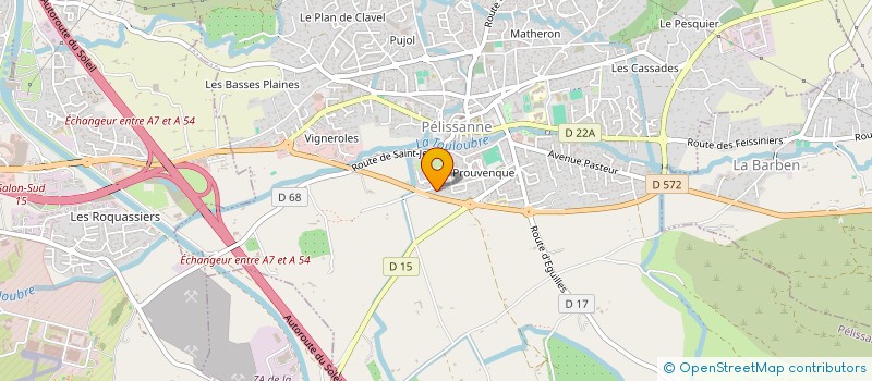 localisation de l'entreprise SCI DU GOLF  PELISSANNE