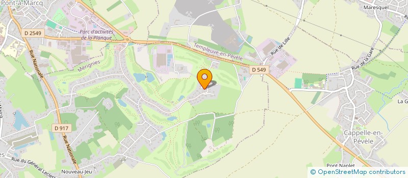 localisation de l'entreprise SCI DU GOLF à MERIGNIES