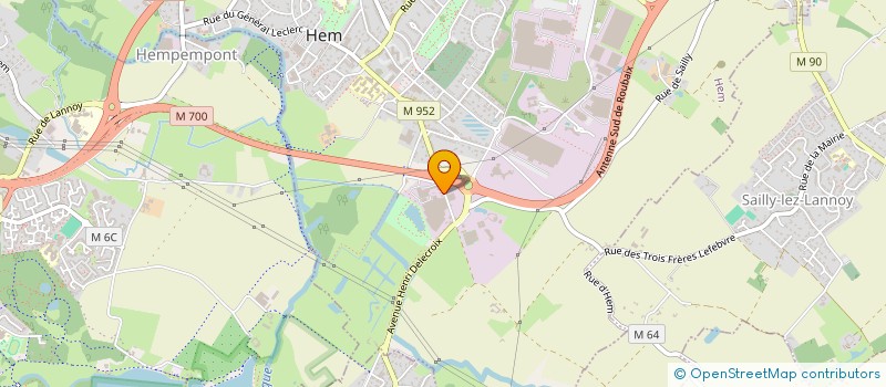 localisation de l'entreprise SCI DU GOLF DU CHATEAU D HEM  HEM