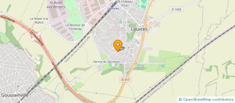 localisation de l'entreprise SCI DU GOLF  LOUMEA  LOUVRES