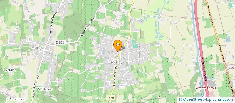 localisation de l'entreprise SCI DU GOLF T.14  LUCENAY