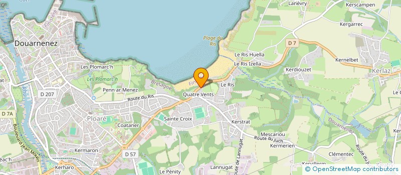 localisation de l'entreprise SCI DU GORRE  DOUARNENEZ