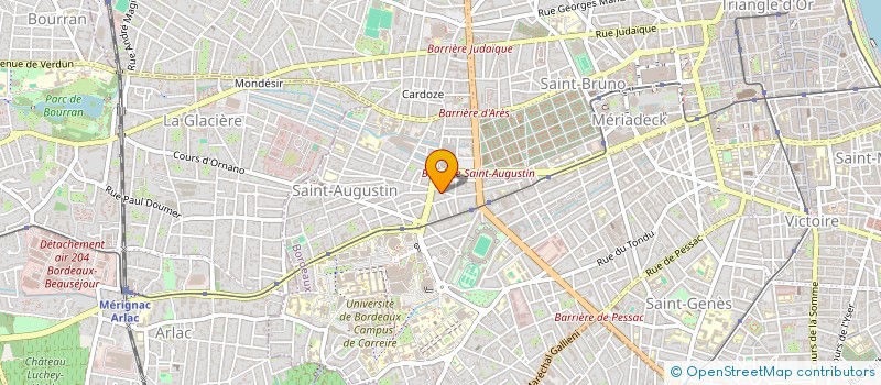 localisation de l'entreprise SCI DU GORUE BERRUER  BORDEAUX