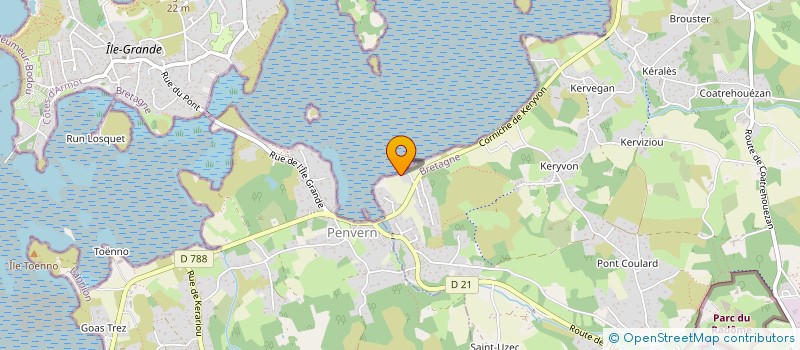 localisation de l'entreprise SCI DU GORZIC  PLEUMEUR-BODOU