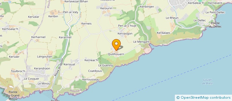 localisation de l'entreprise SCI DU GOULET  PLOUZANE