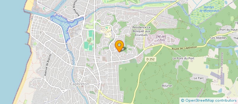 localisation de l'entreprise SCI DU GOULF à CAPBRETON