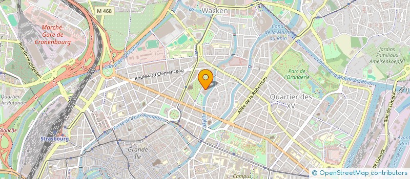 localisation de l'entreprise SCI DU GOURMET  STRASBOURG