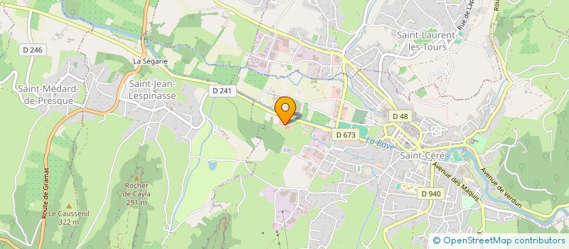 localisation de l'entreprise SCI DU GOUZON  SAINT-CERE