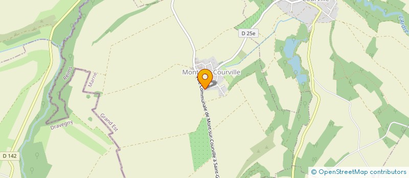 localisation de l'entreprise SCI DU GRAD JARDIN  MONT-SUR-COURVILLE