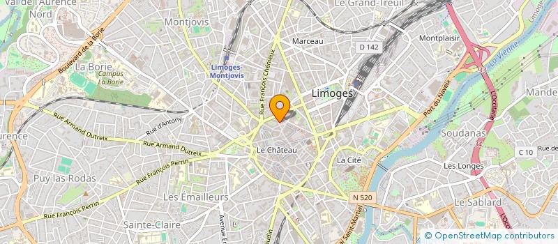 localisation de l'entreprise SCI DU GRAIN A MOUDRE à LIMOGES