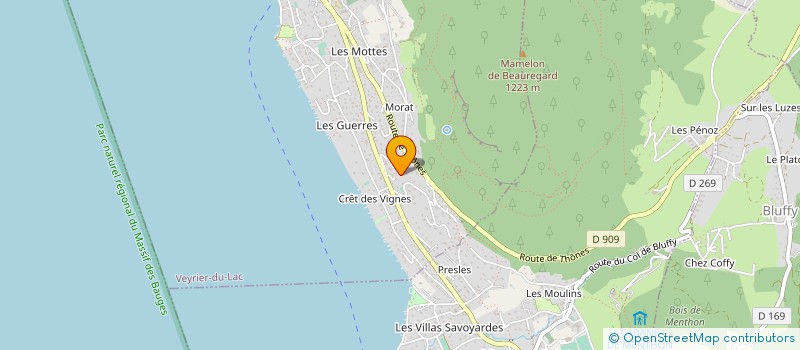 localisation de l'entreprise SCI DU GRAND ARC  VEYRIER-DU-LAC