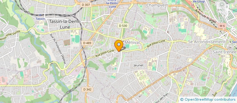 localisation de l'entreprise SCI DU GRAND ARC  LYON