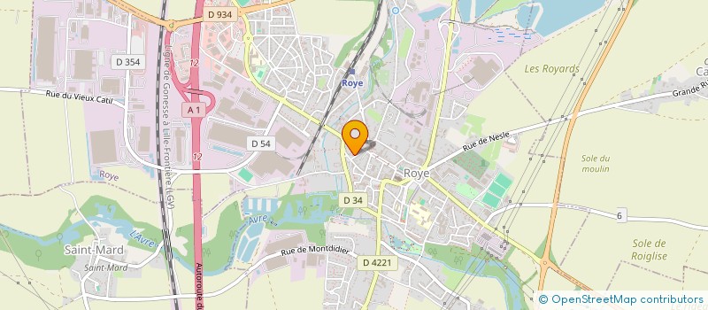 localisation de l'entreprise SCI DU GRAND BASTION  ROYE