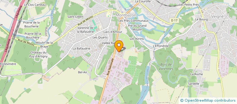 localisation de l'entreprise SCI DU GRAND BERCHENAY  MONTBAZON