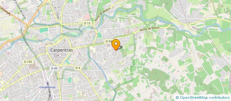 localisation de l'entreprise SCI DU GRAND BOIS  CARPENTRAS