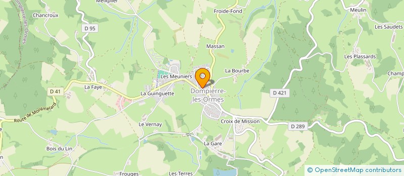 localisation de l'entreprise SCI DU GRAND BOIS D'OYE  DOMPIERRE-LES-ORMES