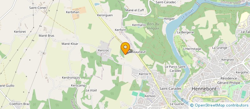 localisation de l'entreprise SCI DU GRAND BOT  HENNEBONT