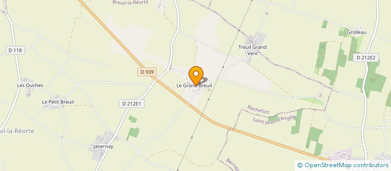 localisation de l'entreprise SCI DU GRAND BREUIL  BREUIL-LA-REORTE