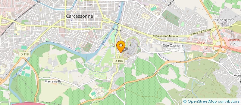 localisation de l'entreprise SCI DU GRAND BURLAS à CARCASSONNE