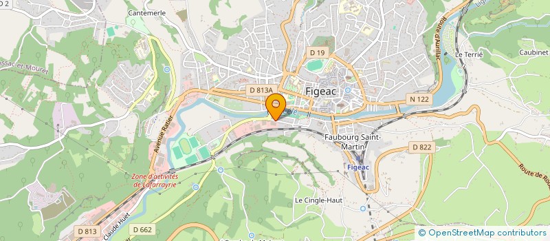 localisation de l'entreprise SCI DU GRAND CANAL  FIGEAC