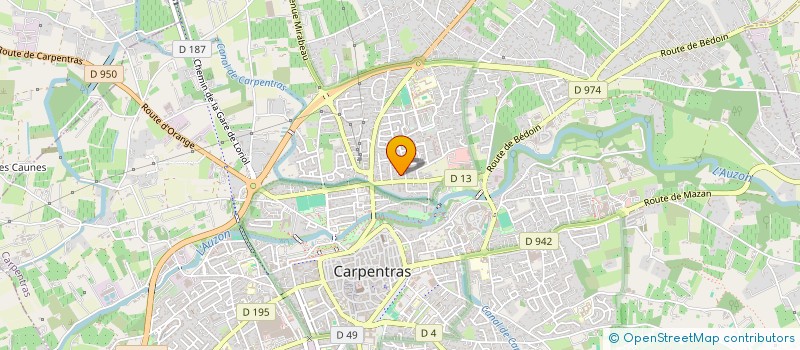 localisation de l'entreprise SCI DU GRAND CEDRE  CARPENTRAS