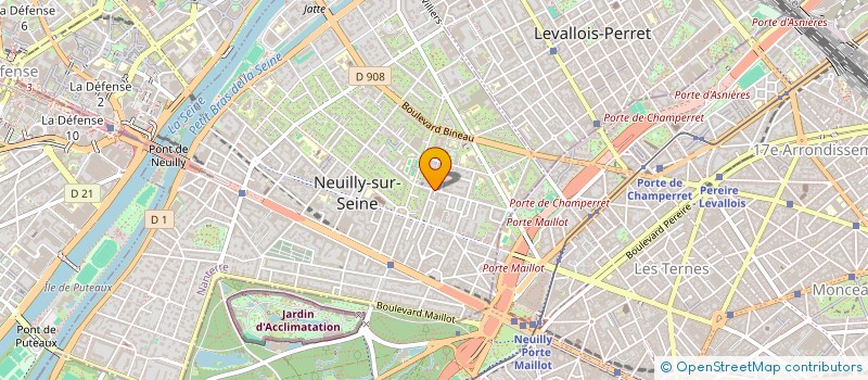 localisation de l'entreprise SCI DU GRAND CERF à NEUILLY-SUR-SEINE