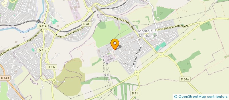 localisation de l'entreprise SCI DU GRAND CHAMP  MONTOIS-LA-MONTAGNE