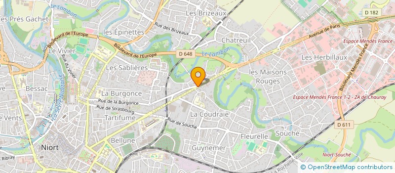 localisation de l'entreprise SCI DU GRAND CHATREUIL  NIORT