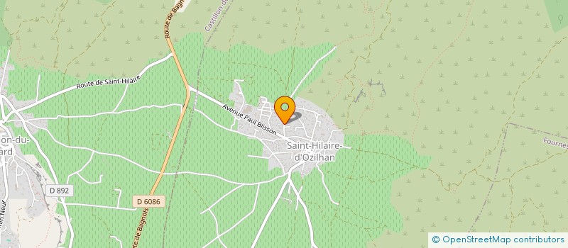 localisation de l'entreprise SCI DU GRAND CHENE  SAINT-HILAIRE-D'OZILHAN