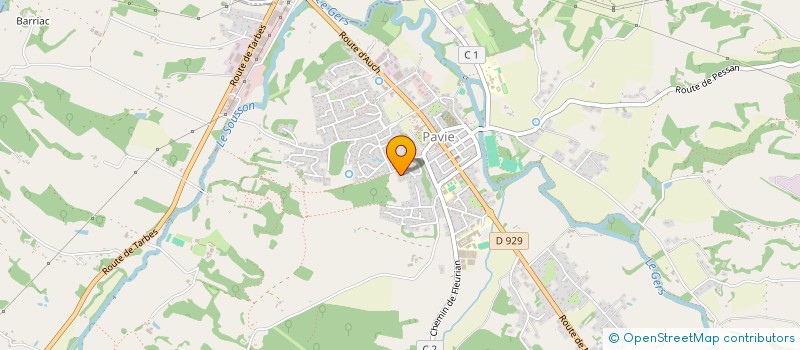 localisation de l'entreprise SCI DU GRAND CHENE  PAVIE