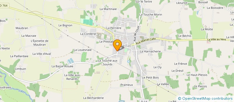 localisation de l'entreprise SCI DU GRAND CHENE  PEILLAC