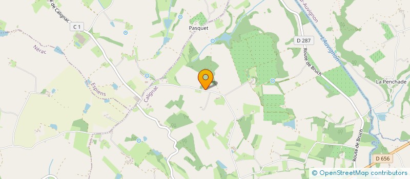 localisation de l'entreprise SCI DU GRAND CHENE  CALIGNAC