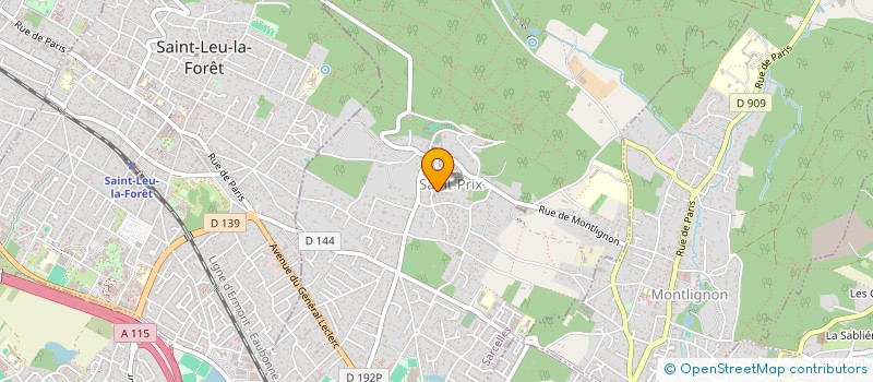 localisation de l'entreprise SCI DU GRAND CLOS à SAINT-PRIX