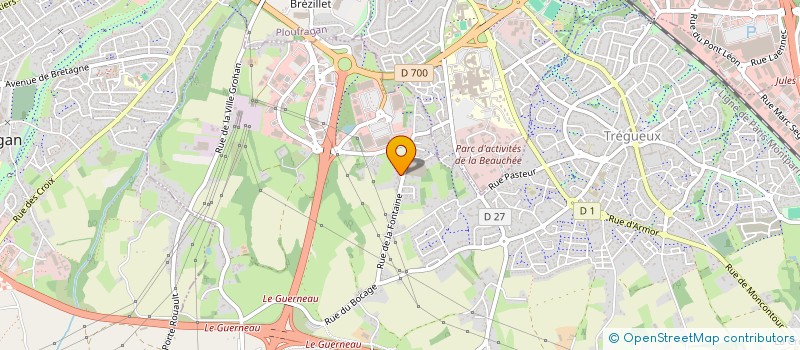 localisation de l'entreprise SCI DU GRAND CLOS  TREGUEUX