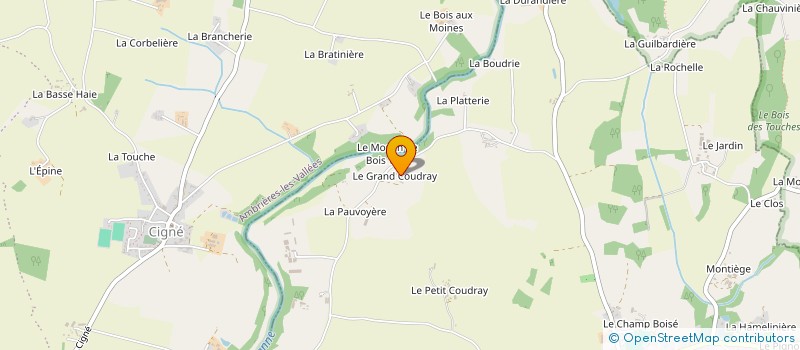 localisation de l'entreprise SCI DU GRAND COUDRAY  CHANTRIGNE