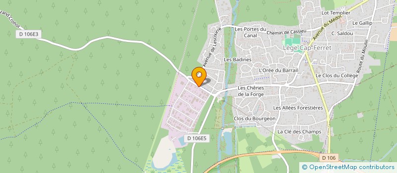 localisation de l'entreprise SCI DU GRAND CROHOT à LEGE-CAP-FERRET