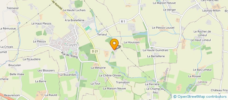 localisation de l'entreprise SCI DU GRAND DOMAINE  CLAYES